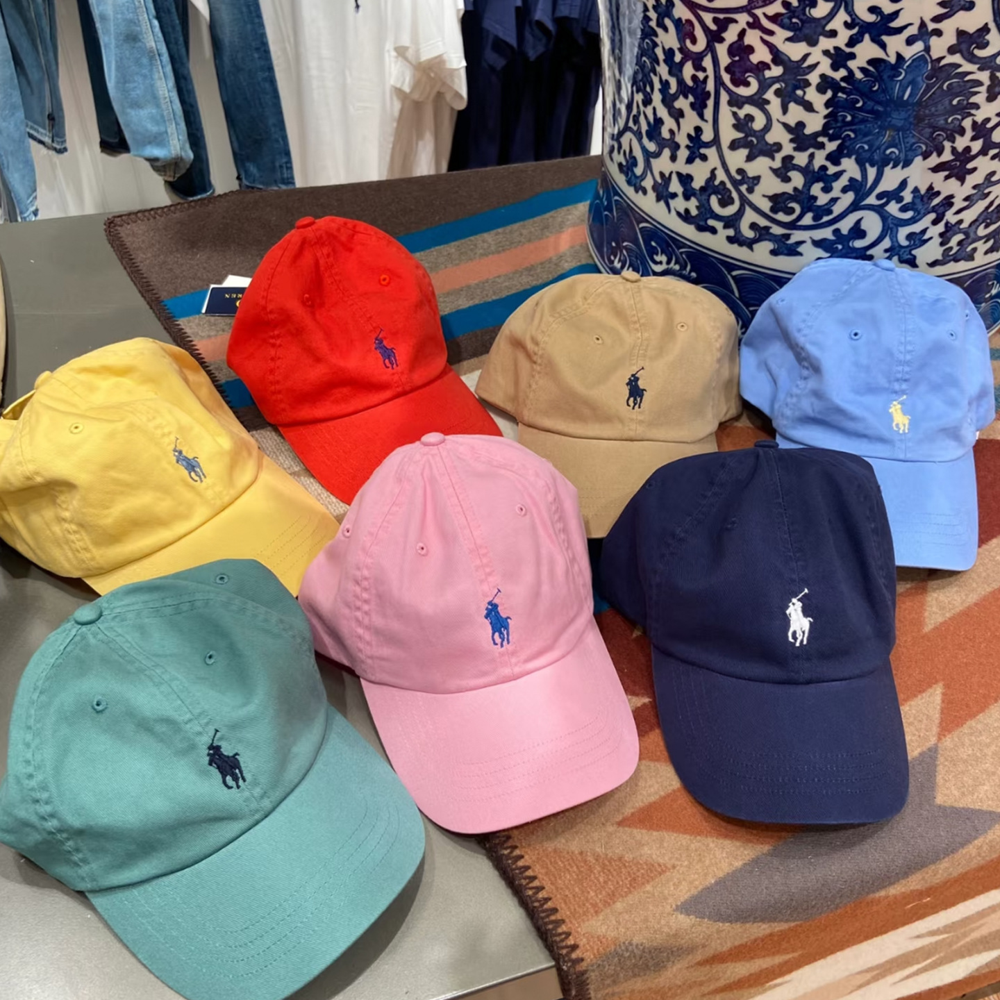 可掃碼拉夫帽子男女同款polo保羅棒球帽遮陽顯臉小馬標潮牌鴨舌帽 1