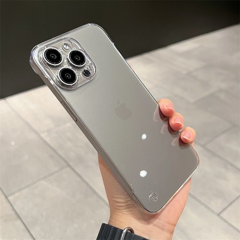 無邊框透明精孔手機殼蘋果18promax適用於iPhone17透明PC硬殼現貨 4