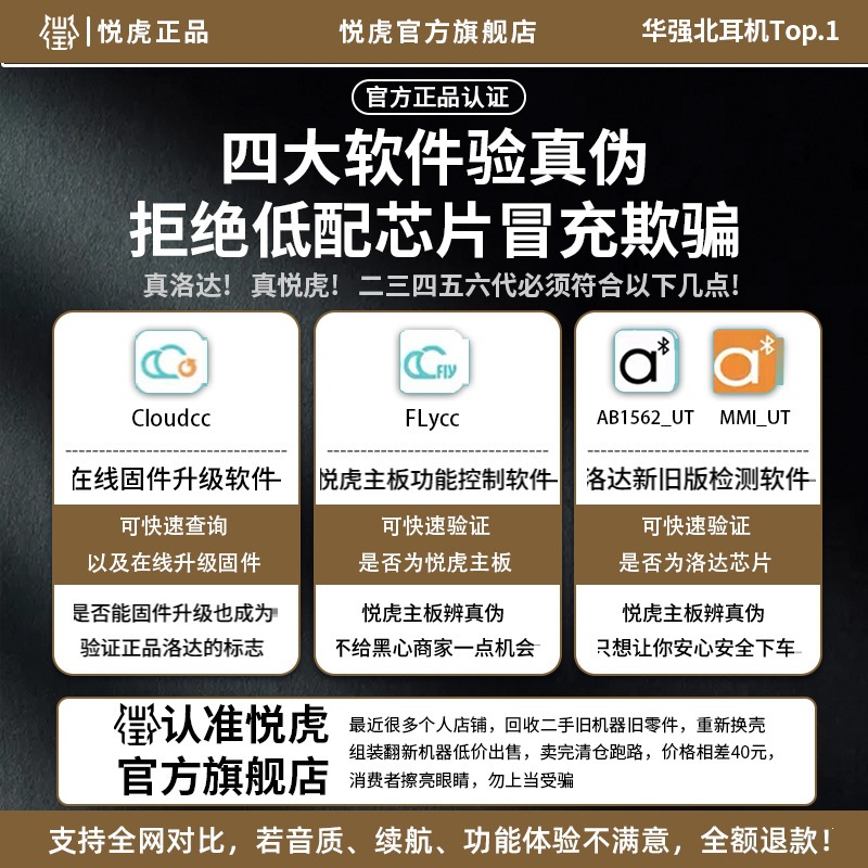 悅虎洛達1562AE華強北藍牙耳機支持APP檢測AM優2026年新款 3