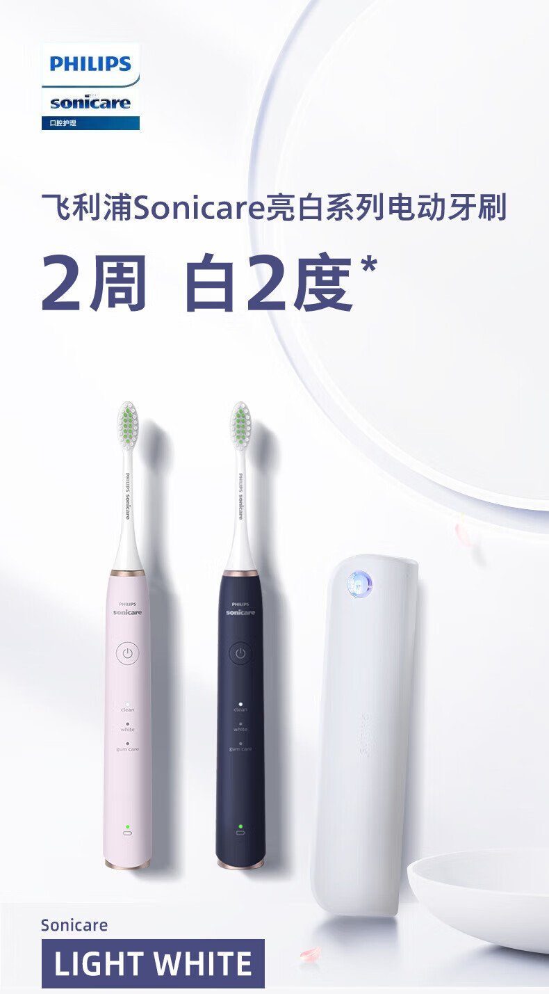 飛利浦聲波電動牙刷HX2461-06（深藍）｜現代簡約設計・多模式智能護齒 detail 1