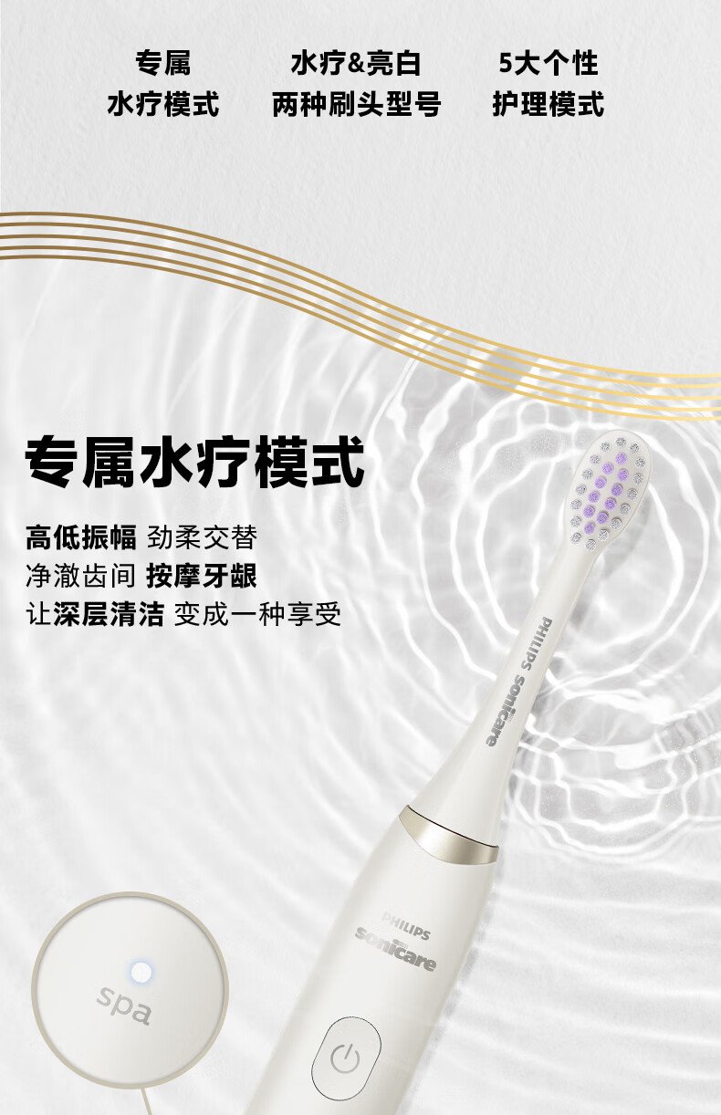 飛利浦 Sonicare 電動牙刷 HX2491/01｜30,000次/分鐘聲波震動｜智能壓力感應｜多模式護齒系統（含便攜充電旅行盒） detail 7