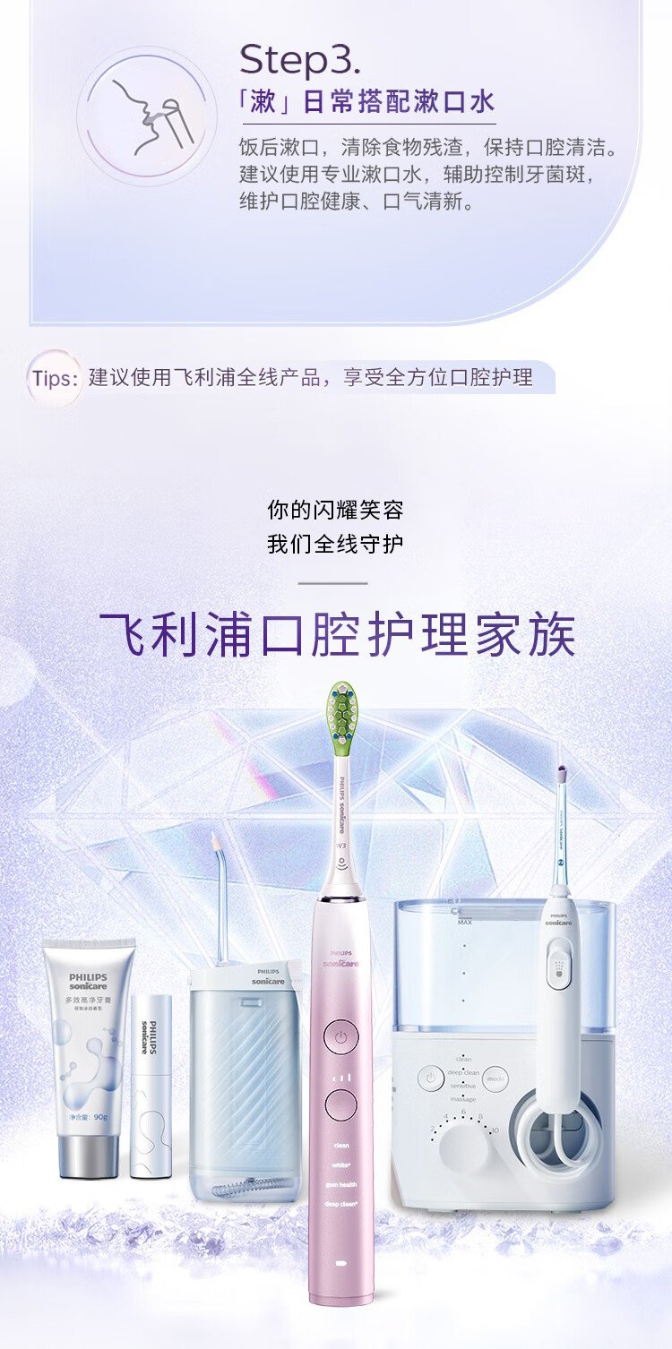 飛利浦 Sonicare 電動牙刷 HX9911/69（紫黑時尚款） detail 11
