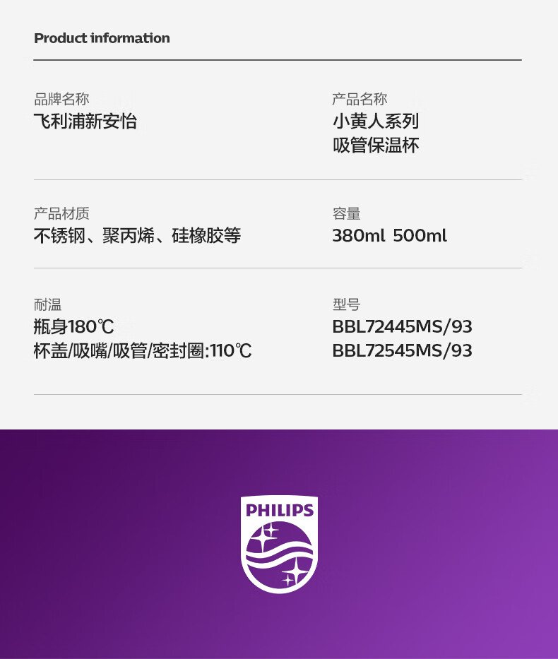 小黃人主題兒童保溫水壺 BBL72545MS｜6層鎖溫不銹鋼｜可拆卸防塵蓋＋肩帶保護套｜安全二段式開蓋設計 detail 17